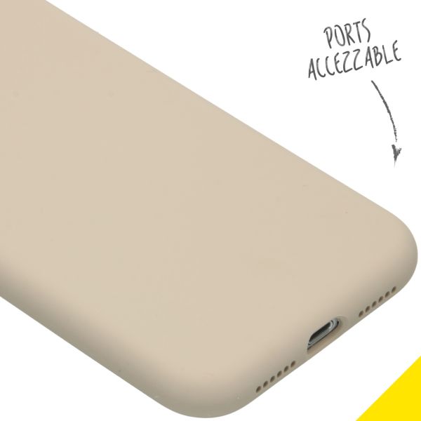 Liquid Silikoncase für das iPhone Xr - Stone