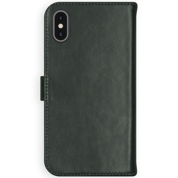 Echtleder Klapphülle Grün für das iPhone Xs