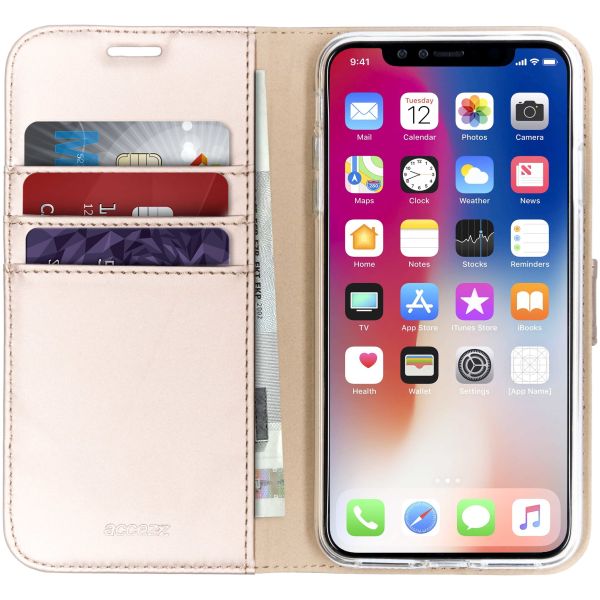 Wallet TPU Klapphülle Gold für das iPhone Xs Max