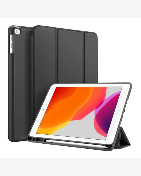 Smart Silicone Klapphülle Schwarz für das iPad 9 (2021) 10.2 Zoll / iPad 8 (2020) 10.2 Zoll / iPad 7 (2019) 10.2 Zoll