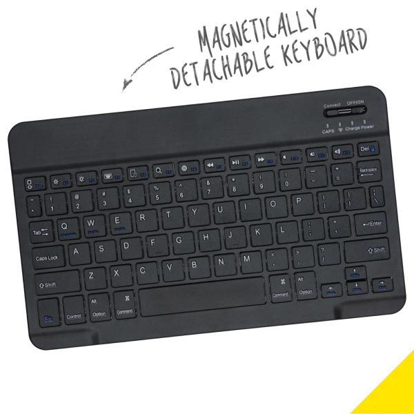 Accezz QWERTY Bluetooth Keyboard Bookcase iPad 10.2 (2019 / 2020 / 2021)