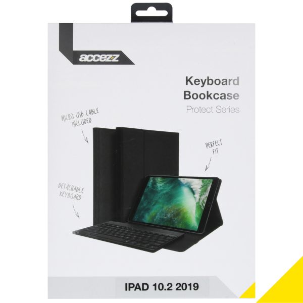 Accezz QWERTY Bluetooth Keyboard Bookcase iPad 10.2 (2019 / 2020 / 2021)
