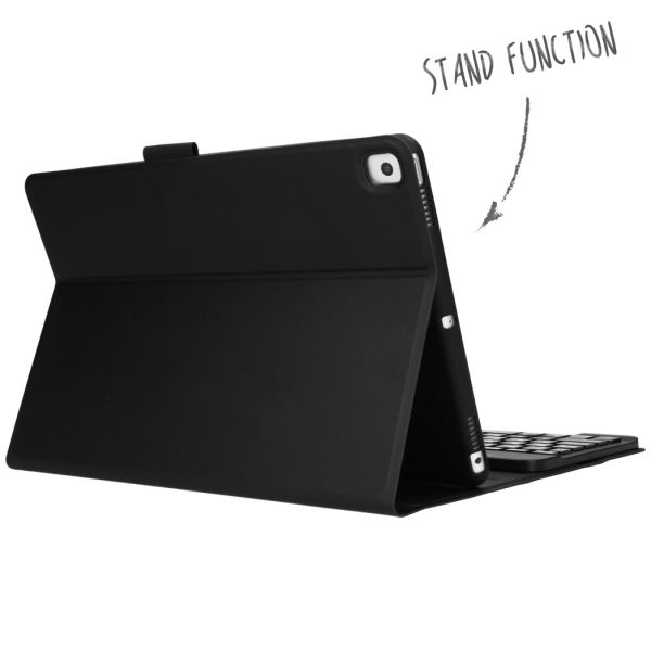 QWERTZ Bluetooth Keyboard Klapphülle für das iPad 10.2 (2019 / 2020 / 2021) - Schwarz
