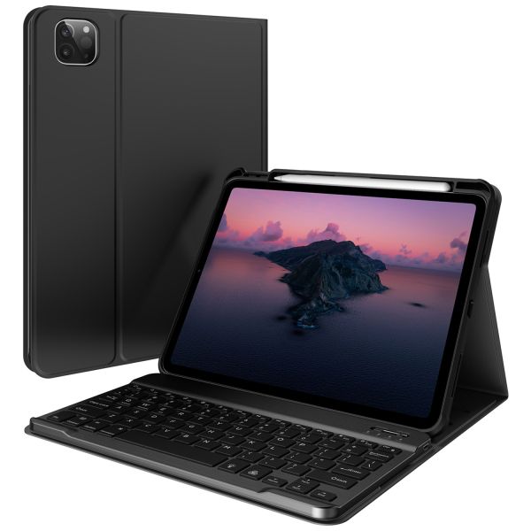 Accezz QWERTY Keyboard Bookcase iPad Air (2022 - 2020) / Pro 11  (2022 - 2018)