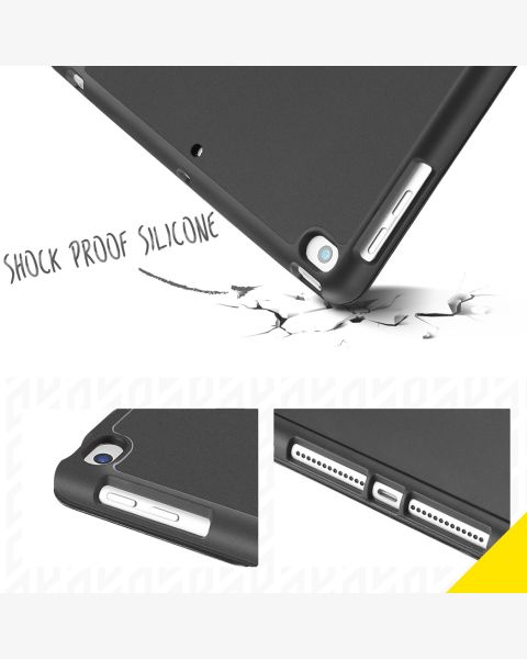 Smart Silicone Klapphülle Schwarz für das iPad (2018) / (2017) / Air (2013) / Air 2