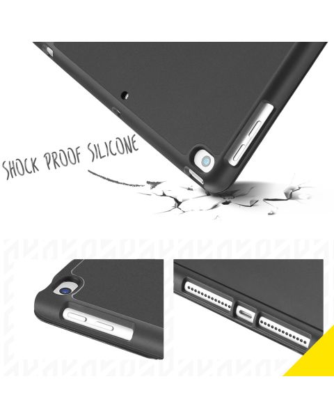 Smart Silicone Klapphülle Schwarz für das iPad (2018) / (2017) / Air (2013) / Air 2