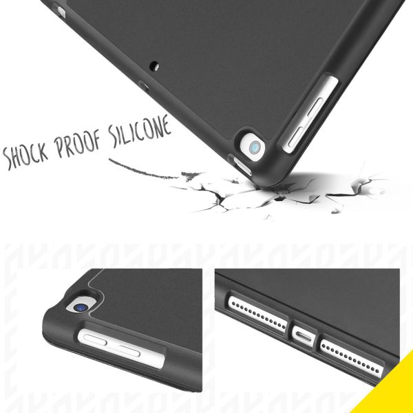 Smart Silicone Klapphülle Schwarz für das iPad (2018) / (2017) / Air (2013) / Air 2