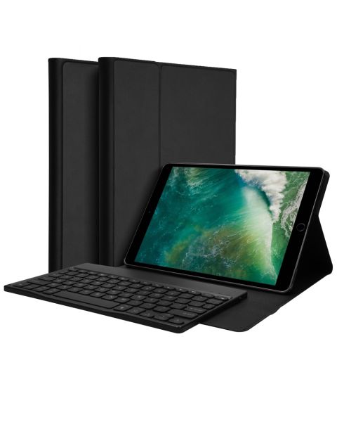 Accezz AZERTY Bluetooth Keyboard Bookcase iPad (2018/2017) /Air (2013) / Air 2