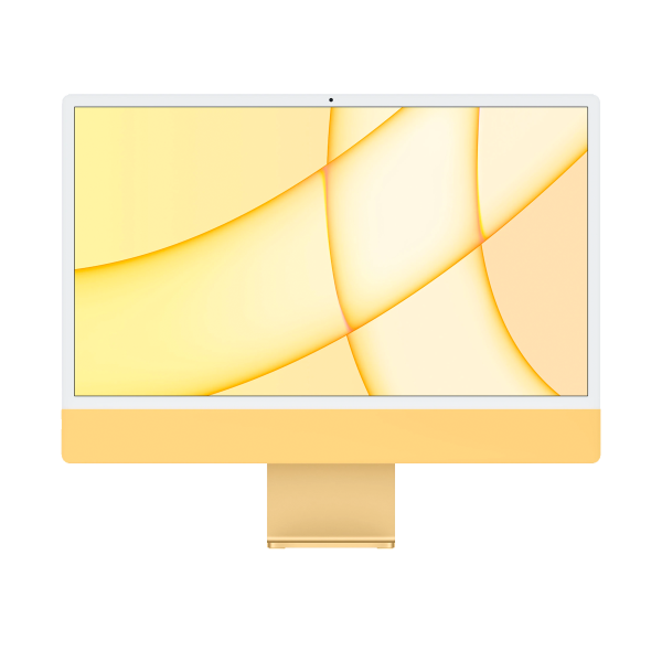 Refurbished iMac 24 Zoll | Apple M1 8-Core | 512 GB SSD | 16 GB RAM | 4 Anschlüsse | 8-Core GPU | Gelb (Retina, 2021)