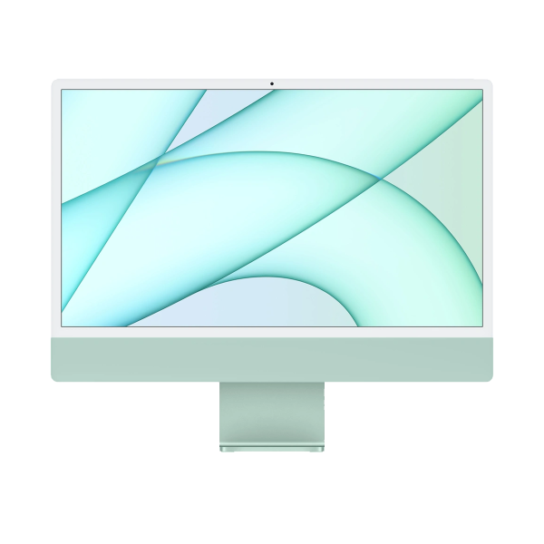 Refurbished iMac 24 Zoll | Apple M1 8-Core | 256 GB SSD | 8 GB RAM | 4 Anschlüsse | 8-Core GPU | Grün (Retina, 2021)