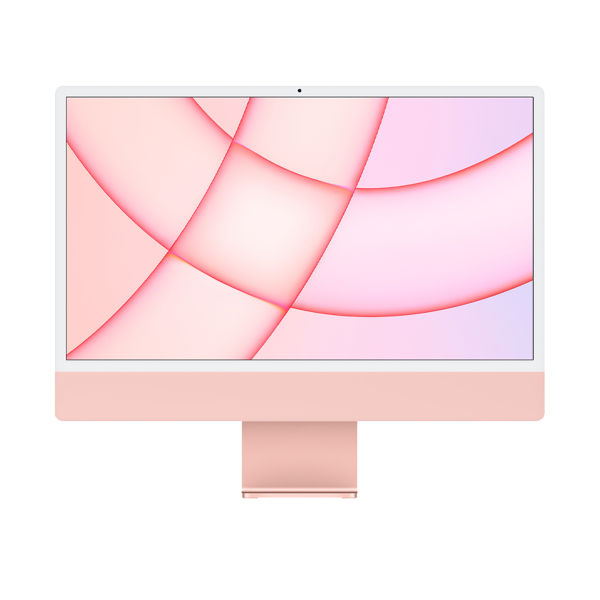 Refurbished iMac 24 Zoll | Apple M1 8-Core | 256 GB SSD | 8 GB RAM | 4 Anschlüsse | 8-Core GPU | Rosa (Retina, 2021)