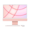 Refurbished iMac 24 Zoll | Apple M1 8-Core | 256 GB SSD | 8 GB RAM | 4 Anschlüsse | 8-Core GPU | Rosa (Retina, 2021) | Inklusive Maus und Qwerty Tastatur
