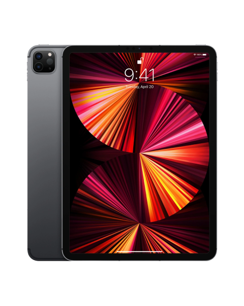 Refurbished iPad Pro 11-inch 128GB WiFi + 5G Spacegrau (2021) | Ohne Kabel und Ladegerät