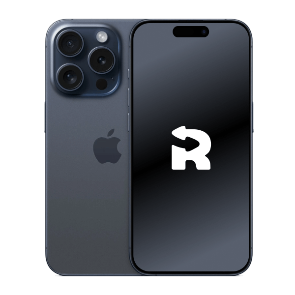 Refurbished iPhone 15 Pro 128GB Titan Schwarz