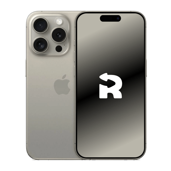 Refurbished iPhone 15 Pro 128GB Titan Schwarz