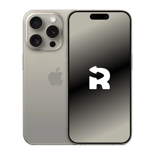 Refurbished iPhone 15 Pro 256GB Titan Weiß