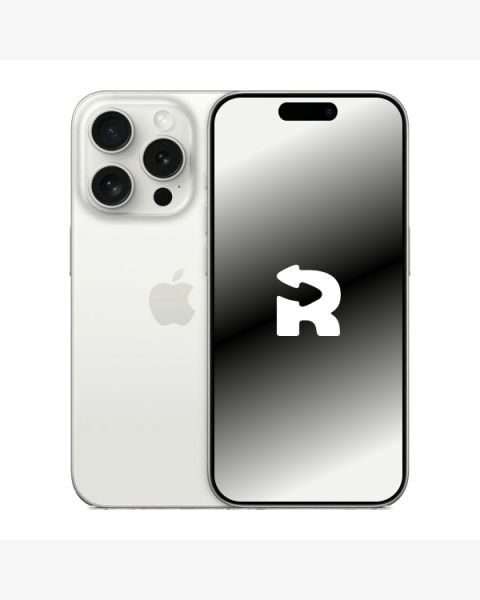 Refurbished iPhone 15 Pro 1TB Titan Wei&szlig; | eSIM