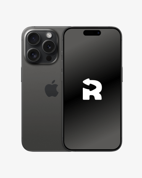 Refurbished iPhone 15 Pro 128GB Titan Schwarz