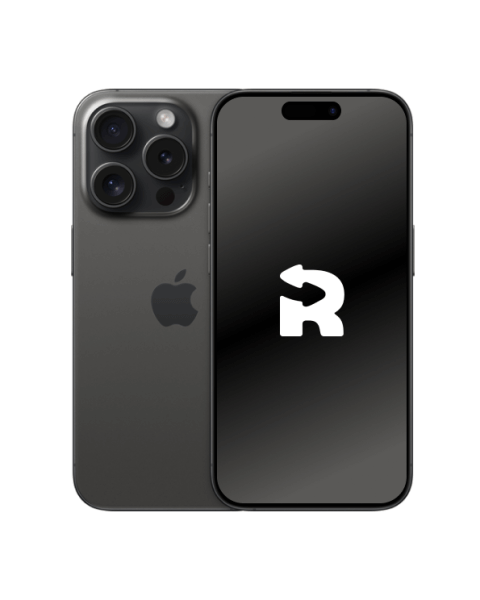 Refurbished iPhone 15 Pro 128GB Titan Schwarz