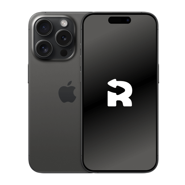 Refurbished iPhone 15 Pro 128GB Titan Schwarz