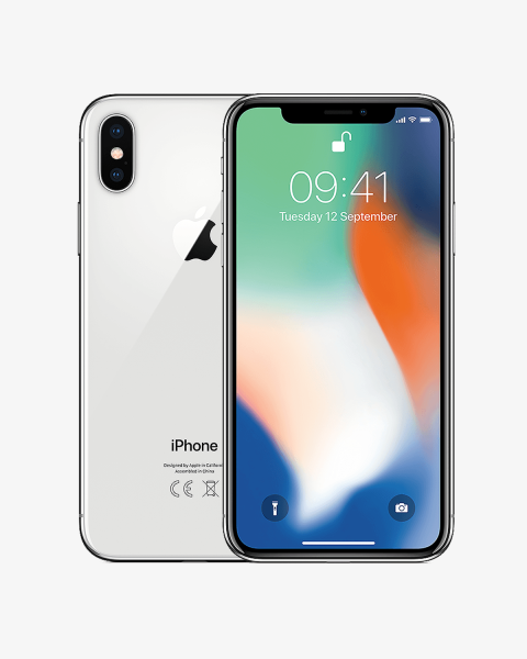 Refurbished iPhone X 256GB Silber