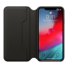 iPhone XS Leather Folio - Schwarz