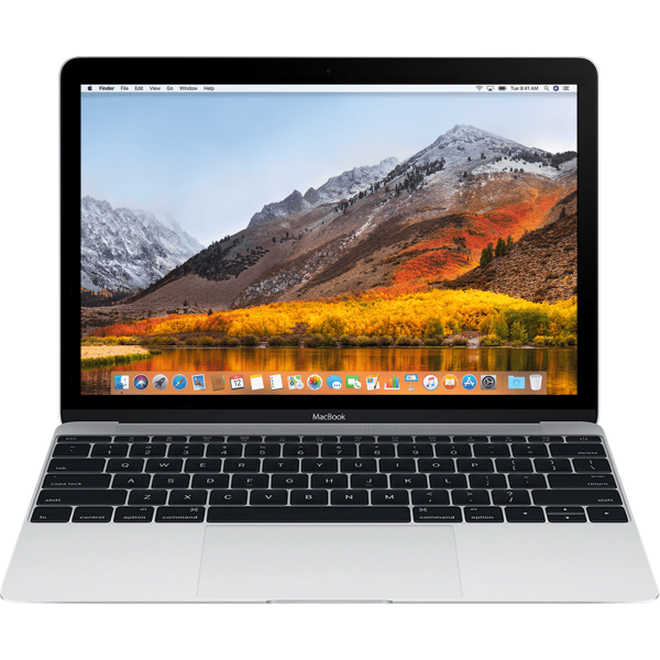 MacBook 12 Zoll | Kern m3 1,2 GHz | 256-GB-SSD | 8 GB RAM | Silber (2017) | Qwerty/Azerty/Qwertz