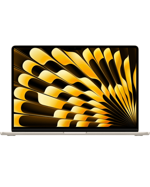 Macbook Air 15 Zoll | Apple M3 8-core | 256 GB SSD | 8 GB RAM | Polarstern (2024) | 10-core GPU | Qwerty