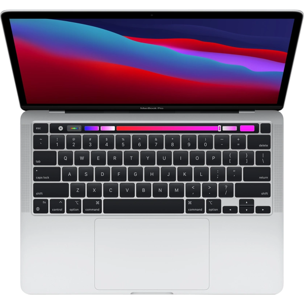 MacBook Pro 13 Zoll | Touch-Bar | Apple M1 | 256 GB SSD | 8 GB RAM | Silber (2020) | Qwerty/Azerty/Qwertz