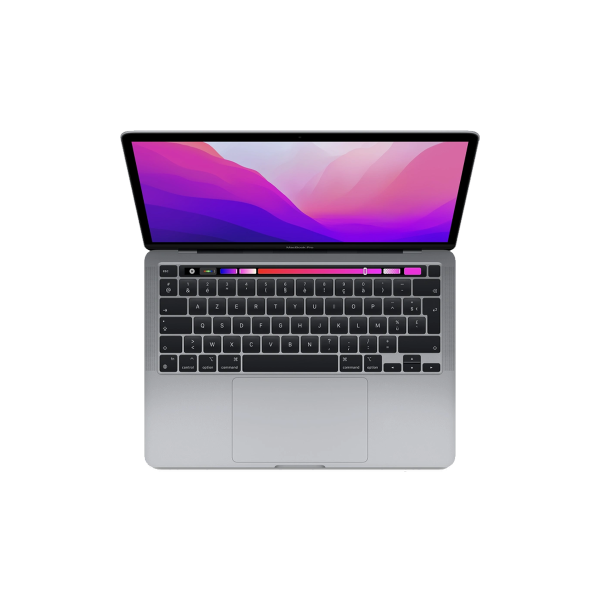 MacBook Pro 13 Zoll | Touch Bar | Apple M2 8-core | 256 GB SSD | 8 GB RAM | Spacegrau (2022) | Qwerty