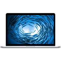 MacBook Pro 15 Zoll | Core i7 2,2 GHz | 256 GB SSD | 16 GB RAM | Silber (Mitte 2014) | Qwerty