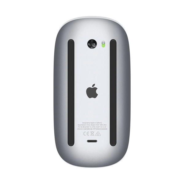 Apple Magic Mouse 2 | Weiß | Silberne Basis