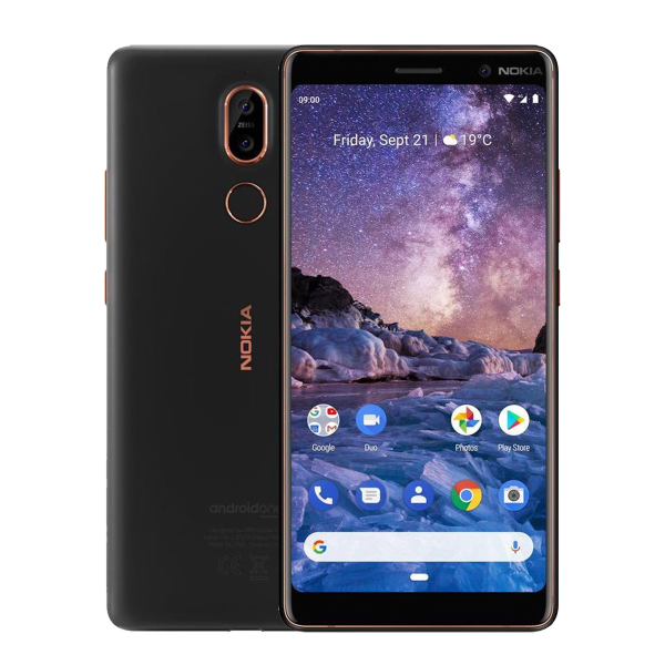 Refurbished Nokia 7 Plus | 64GB | Schwarz