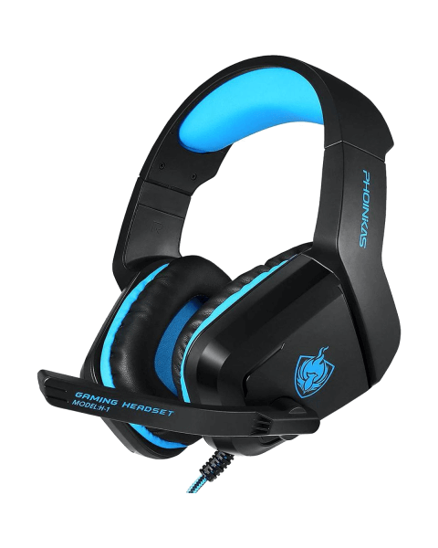 H1-B Gaming Koptelefoon | Met Microfoon | Zwart met blauw