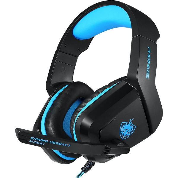 Refurbished H1-B Gaming-Kopfhörer | Mit Mikrofon | Schwarz mit Blau