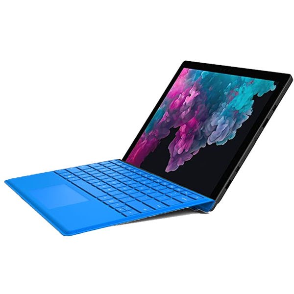 Refurbished Microsoft Surface Pro 5 | 12,3 Zoll | 7. Generation i5 | 256GB SSD | 16GB RAM | Blau QWERTY Tastatur | Ohne Stift