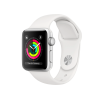 Refurbished Apple Watch Serie 3 | 38mm | Aluminium Silber | Weißes Sportarmband | GPS | WiFi