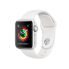 Refurbished Apple Watch Serie 3 | 38mm | Aluminium Silber | Weißes Sportarmband | GPS | WiFi + 4G