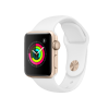 Refurbished Apple Watch Serie 4 | 40mm | Aluminium Gold | Weißes Sportarmband | GPS | WiFi + 4G