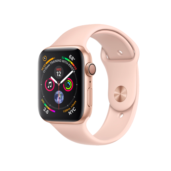 Refurbished Apple Watch Serie 4 | 40mm | Aluminium Gold | Rosa Sportarmband | GPS | WiFi