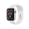 Refurbished Apple Watch Serie 4 | 44mm | Aluminium Silber | Weißes Sportarmband | GPS | WiFi