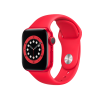 Refurbished Apple Watch Serie 6 | 40mm | Aluminium Rot | Rotes Sportarmband | GPS | WiFi + 4G