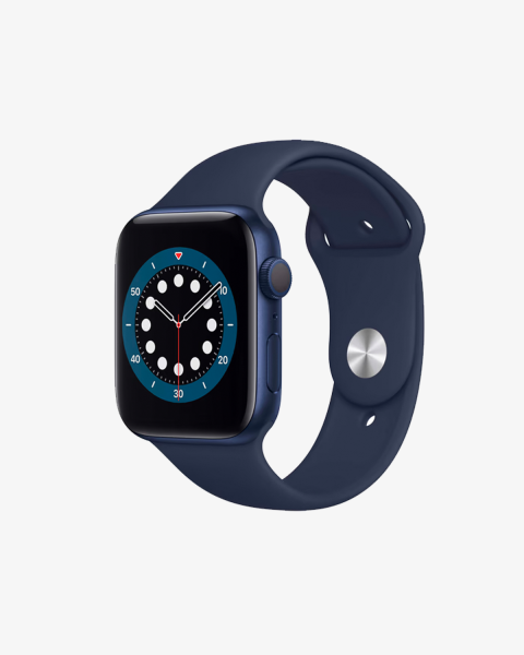 Refurbished Apple Watch Serie 6 | 44mm | Aluminium Blau | Blaues Sportarmband | GPS | WiFi