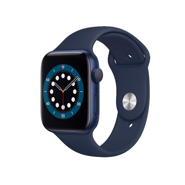 Refurbished Apple Watch Serie 6 | 44mm | Aluminium Blau | Blaues Sportarmband | GPS | WiFi
