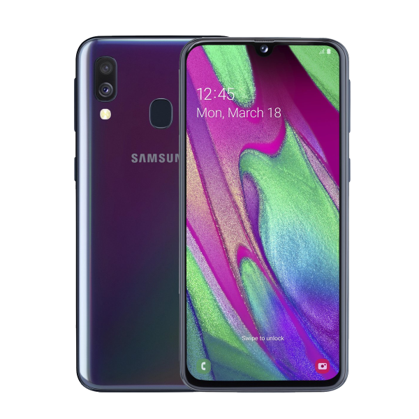 Refurbished Samsung Galaxy A40 64GB Schwarz