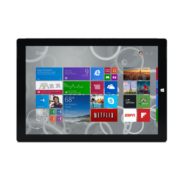 Refurbished Microsoft Surface Pro 3 | 12.3 inch | 4e generation i7 | 256GB SSD | 8GB RAM | Virtuelle Tastatur | Exklusiver Stift