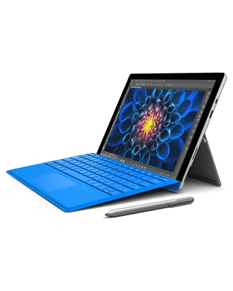 Microsoft Surface Pro 4 | 12.3 inch | 6e generatie i5 | 256GB SSD | 8GB RAM | Blauw QWERTY toetsenbord | Exclusief Pen