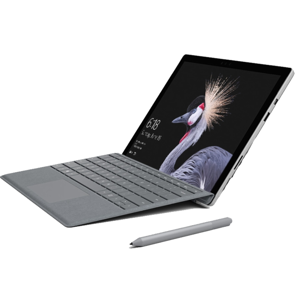 Refurbished Microsoft Surface Pro 4 | 12.3 Zoll | 6. Generation i5 | 256GB SSD | 8GB RAM | Grau QWERTY Tastatur | Ohne Stift