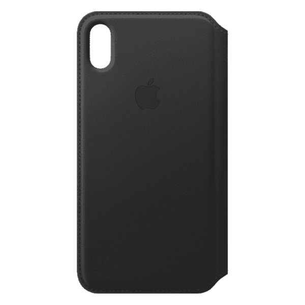 iPhone XS Leather Folio - Schwarz