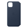 iPhone 11 Pro Max Leather Folio - Dunkelblau